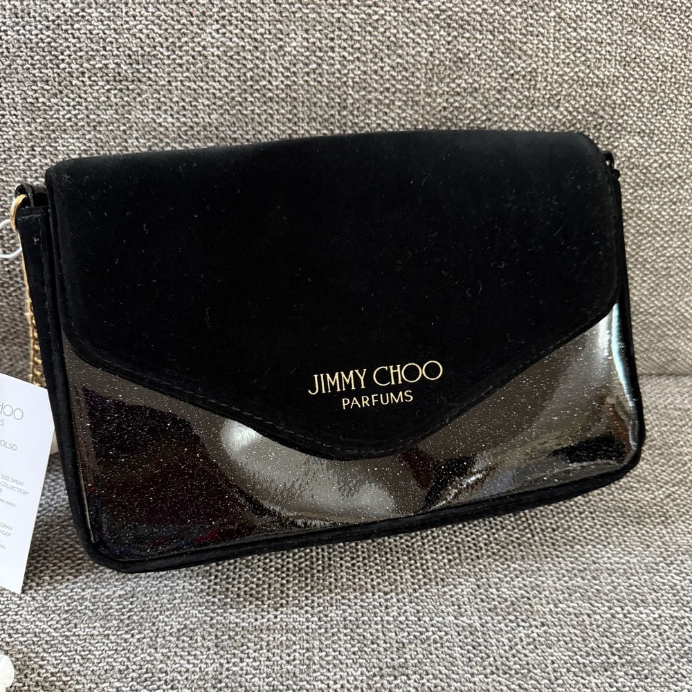 Jimmy Choo Parfums Small Evening Black Crossbody Bag New Authentic